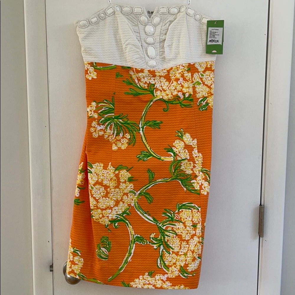 NWT Lilly Pulitzer strapless Bowen dress